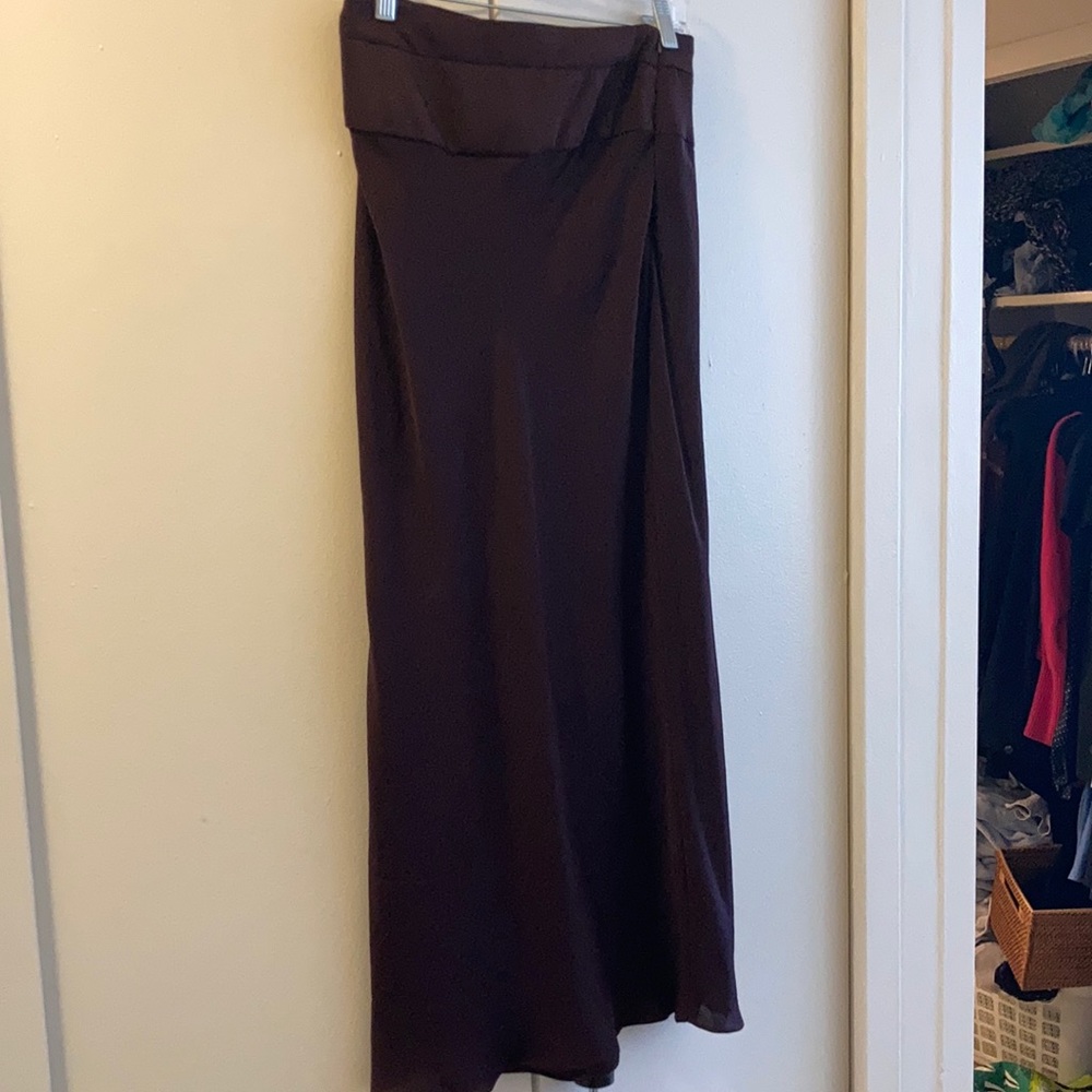 Free people long skirt perfect to pair with a oversized sweater & heeled booties